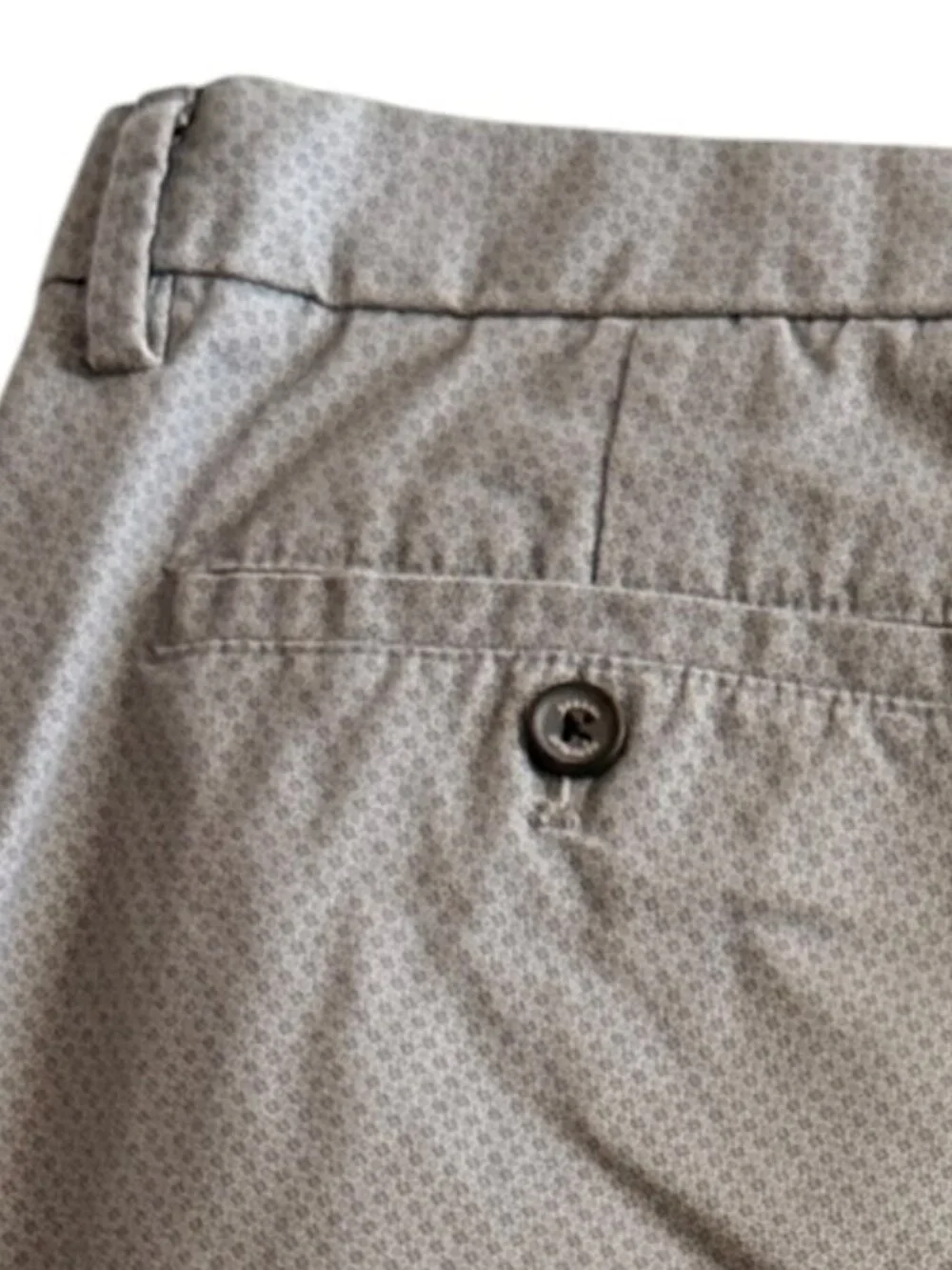 Men's Banana Republic Grey Rosette Patterned Slim-Fit Pants 36 x 30